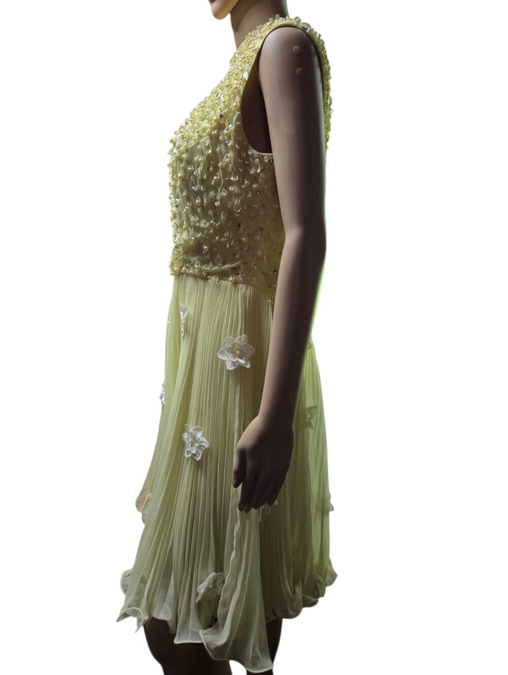 Vintage 1960's Beaded Dress Jack Bryan 6 8 Medium - Picture 2 of 7